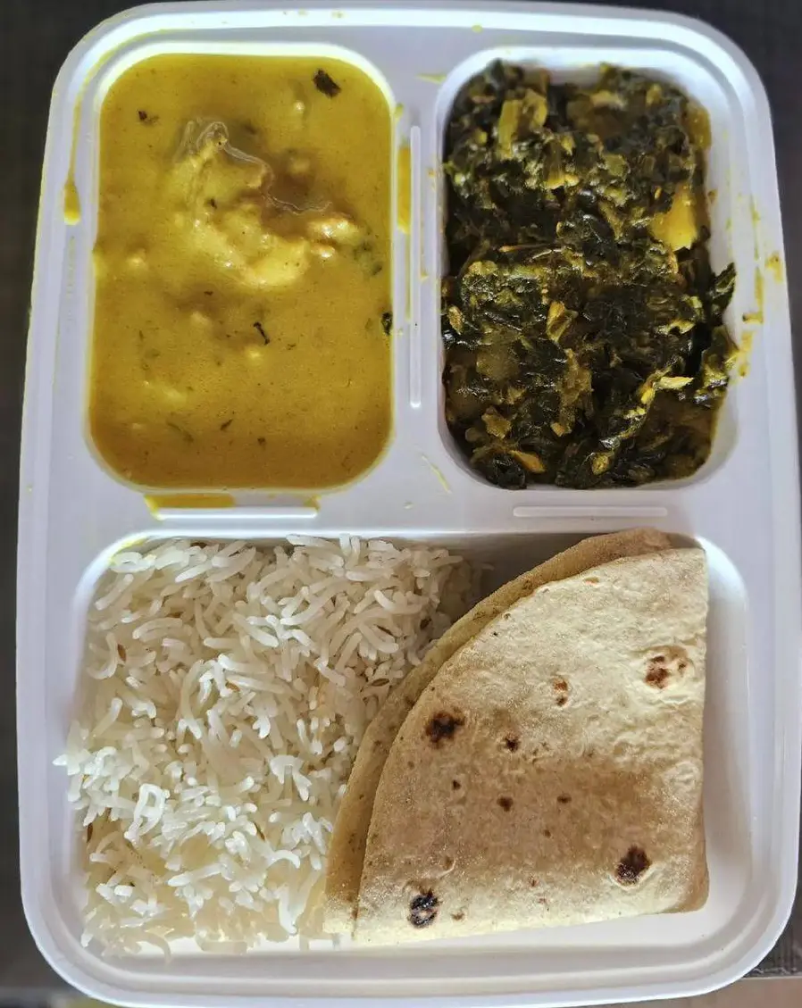 Pure vegetarian Indian dish at Uncle's Tiffin & Pizza Edmonton, AB