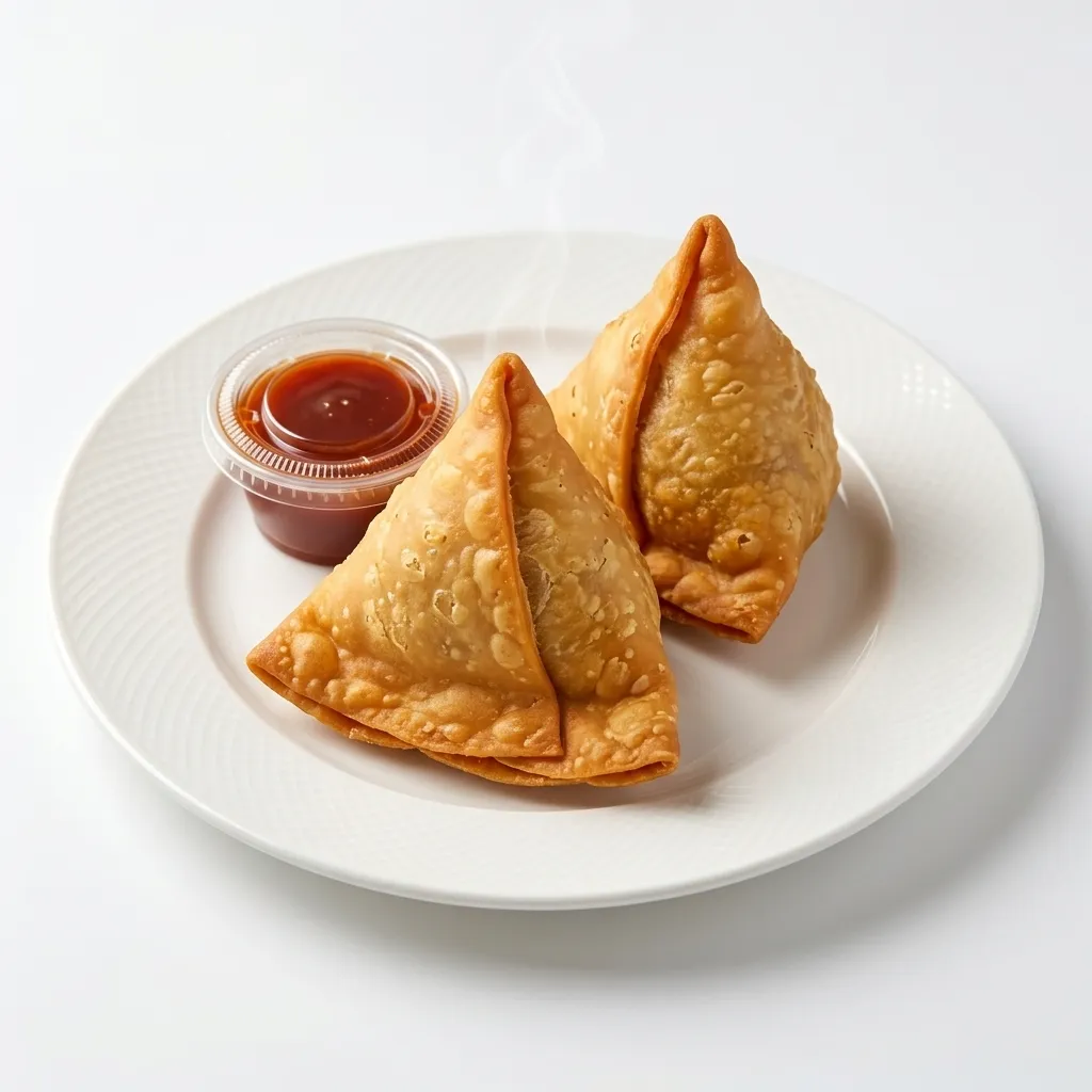 Vegetable Samosa at Uncle's Tiffin & Pizza in Edmonton
